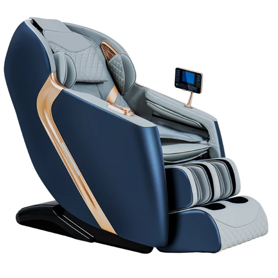 2023 Alta Qualidade Durável Usando Couro PU Reclinável Casa Corpo Inteiro Cadeira de Massagem Gravidade Zero 4D