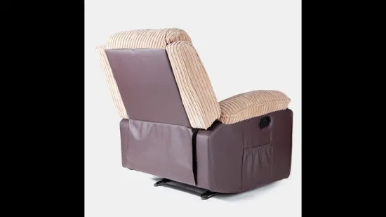 USB aquecido com função de massagem, sofá reclinável com cadeira elevatória